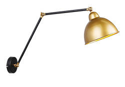 Truck lampa kinkiet czarny+złoty 1X40W E27 złoty