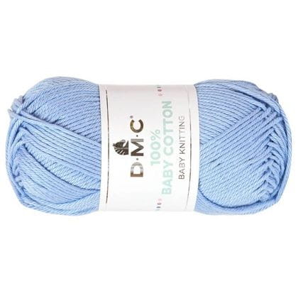 WŁÓCZKA DMC BABY COTTON 100% kol. 751 / niebieski