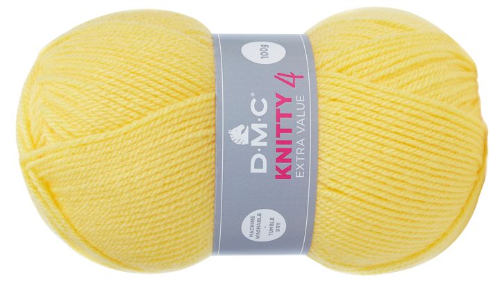 WŁÓCZKA DMC KNITTY 4 KOL. 957 / JASNY ŻÓŁTY