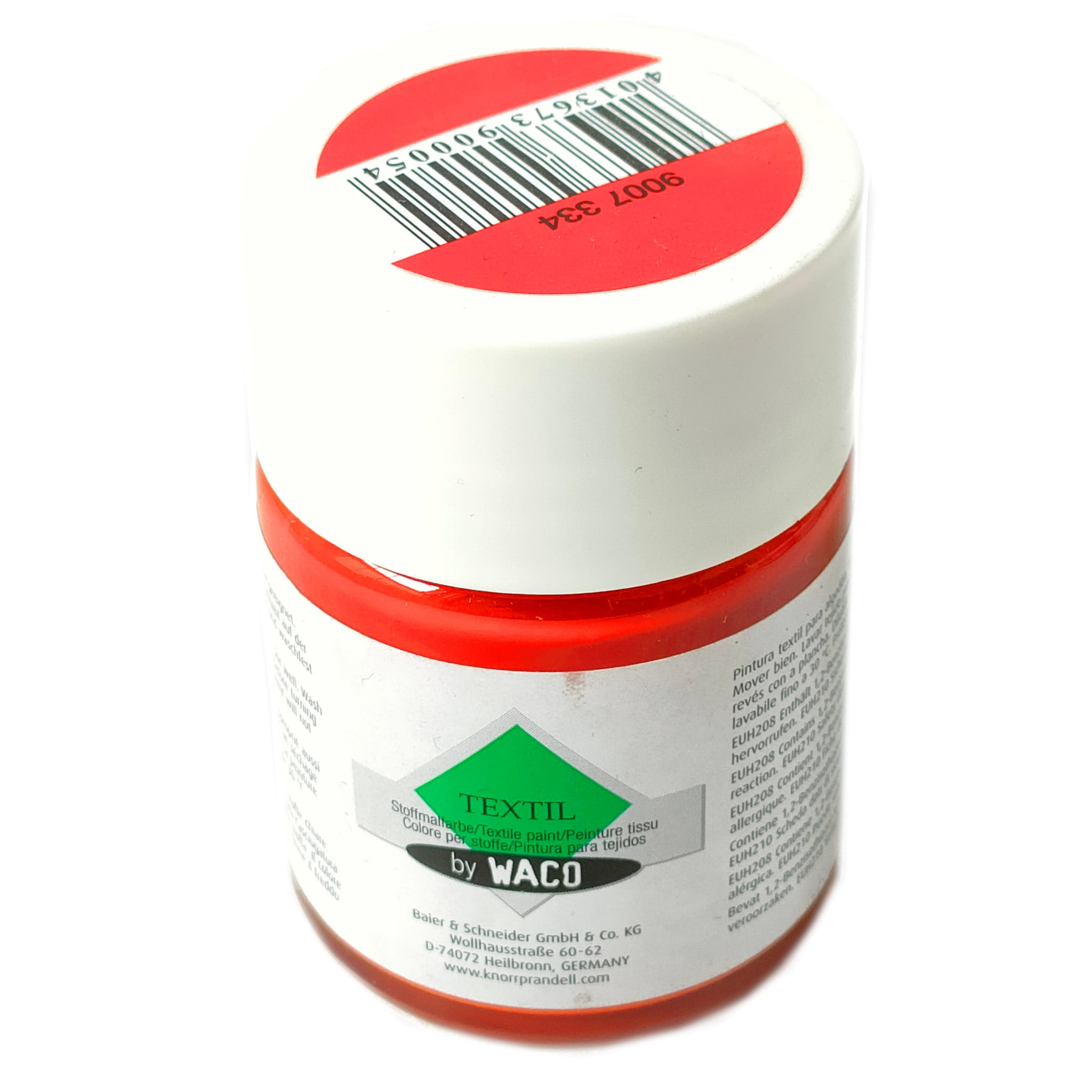 Farba do tkanin Waco 50ml. kolor czerwony 334