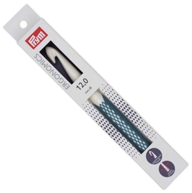 12 mm szydełko z wyprofilowaną rączką 18cm ERGONOMICS Prym 218493 .