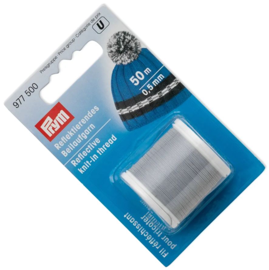 nić odblaskowa do wrabiania PRYM 977500 50mb fi 0.5mm .