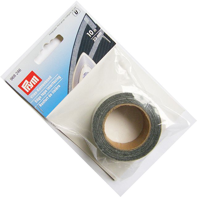 taśma flizelinowa do wzmacniania brzegów tkaniny antarcyt 20mm 10mb PRYM 968246 .