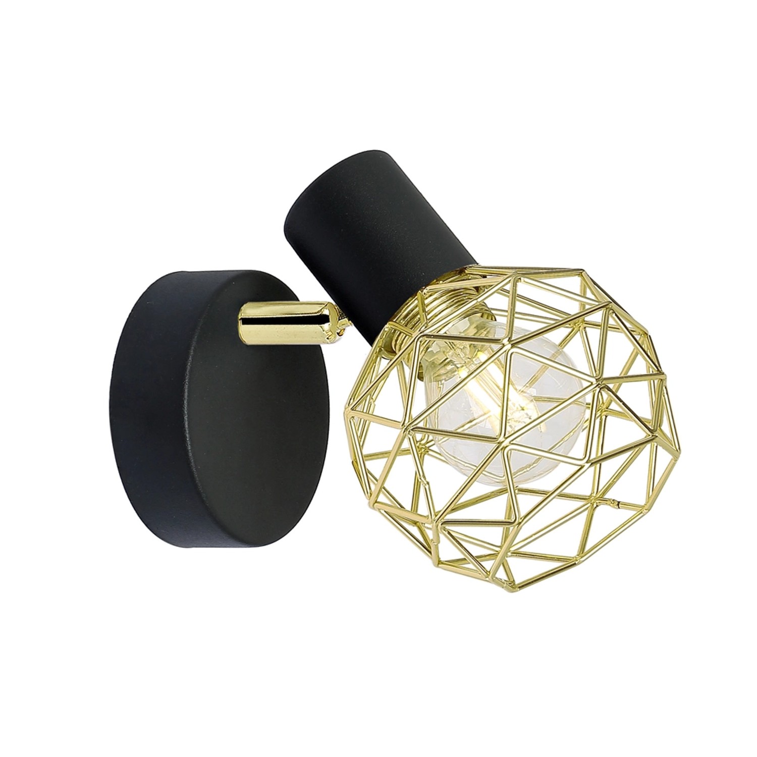 Candellux Kinkiet ACROBAT czarno-złoty 1x40W E14