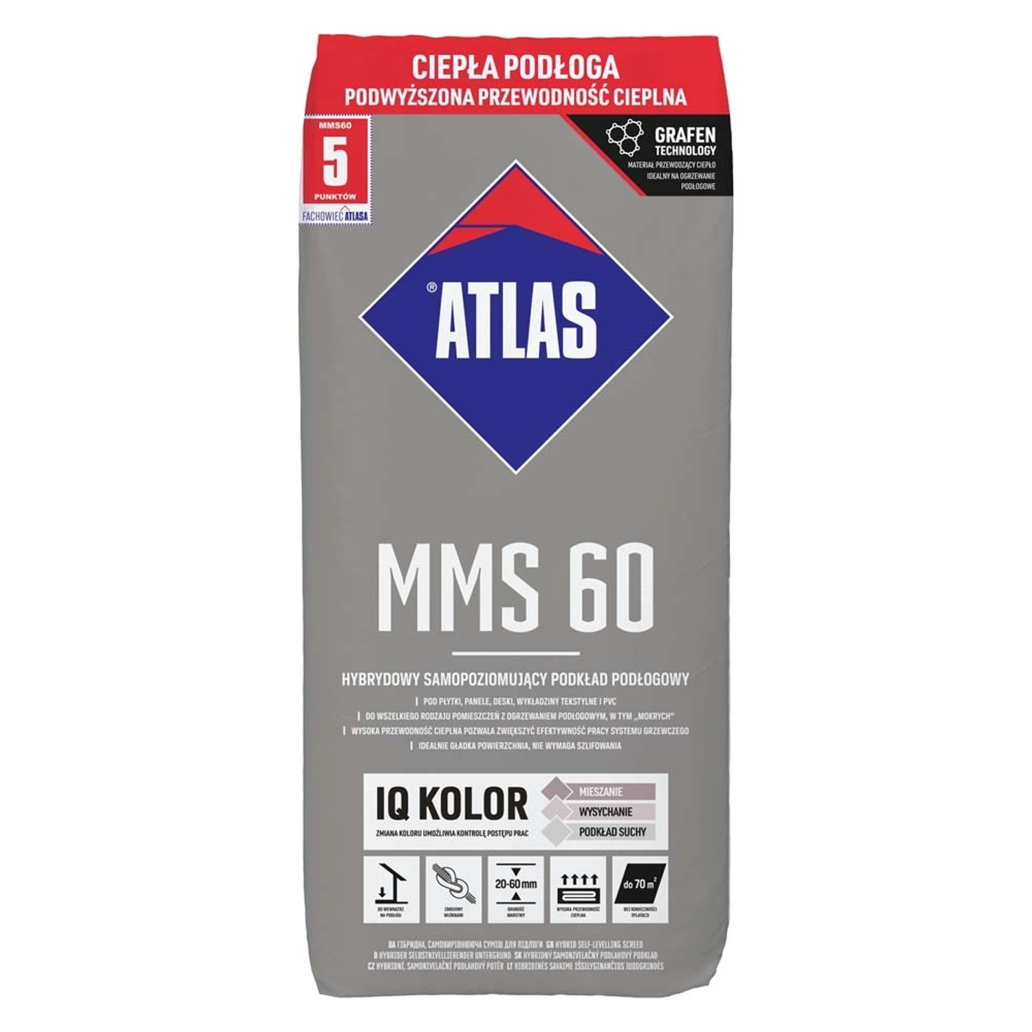Atlas Podkład samopoziomujący MMS 60 25 kg