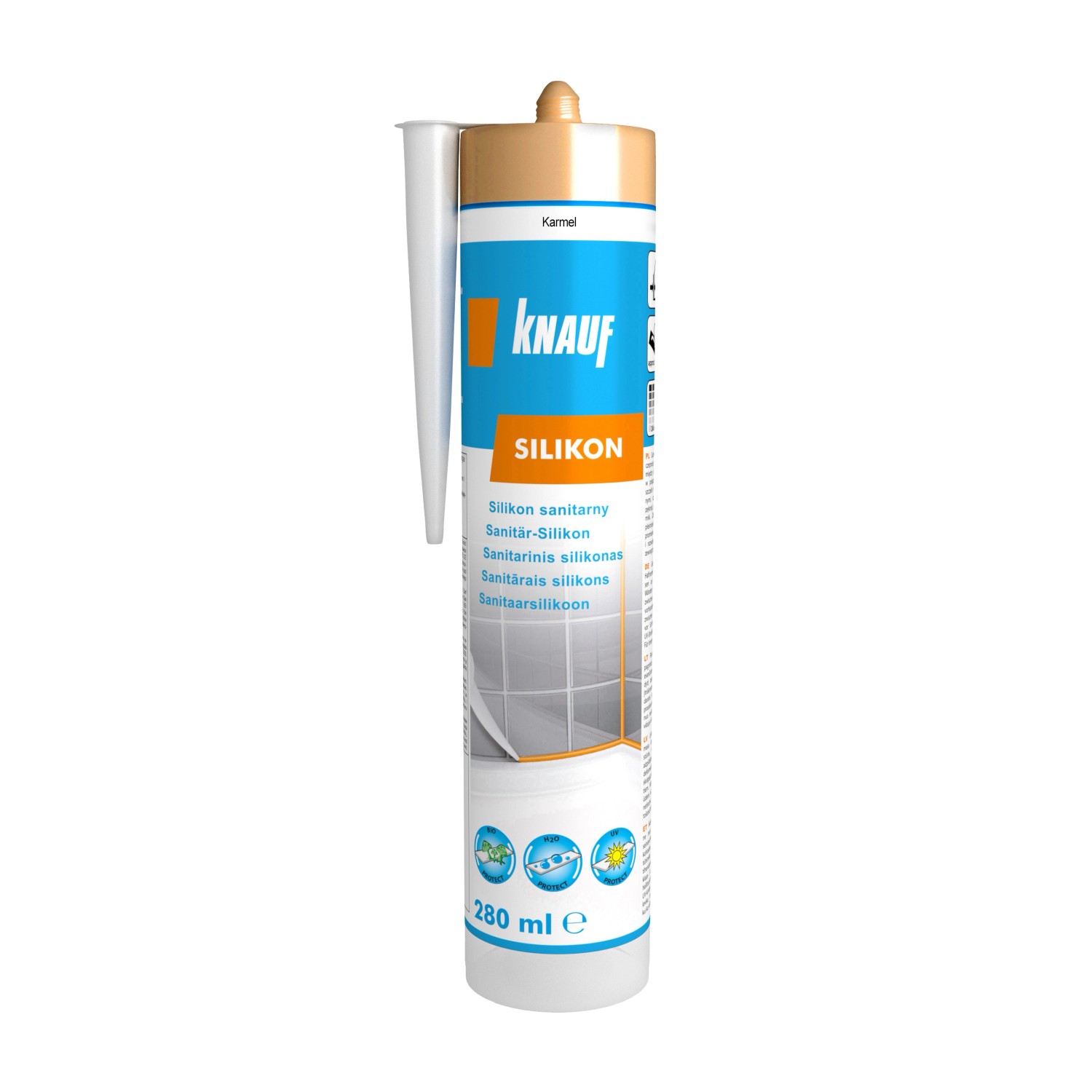 Knauf Silikon sanitarny karmel 280 ml