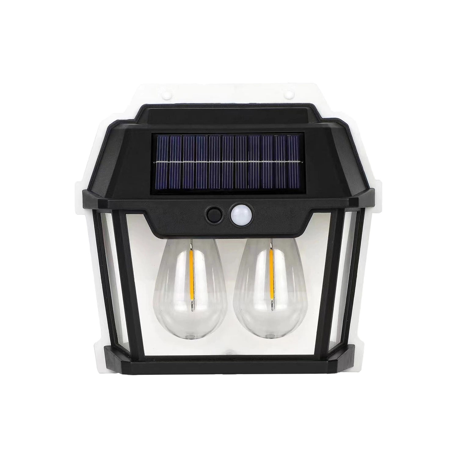 Eko-Light Kinkiet solarny Filo podwójny 0,13W 3000K 20lm IP44 czarny