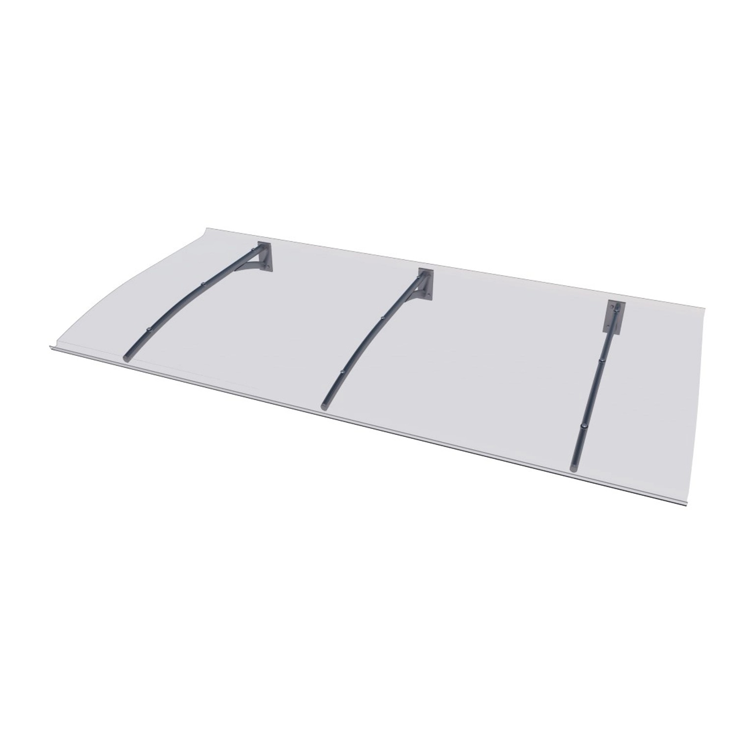 Gutta Zadaszenie Swing Secco 200x90x22 cm efekt stali