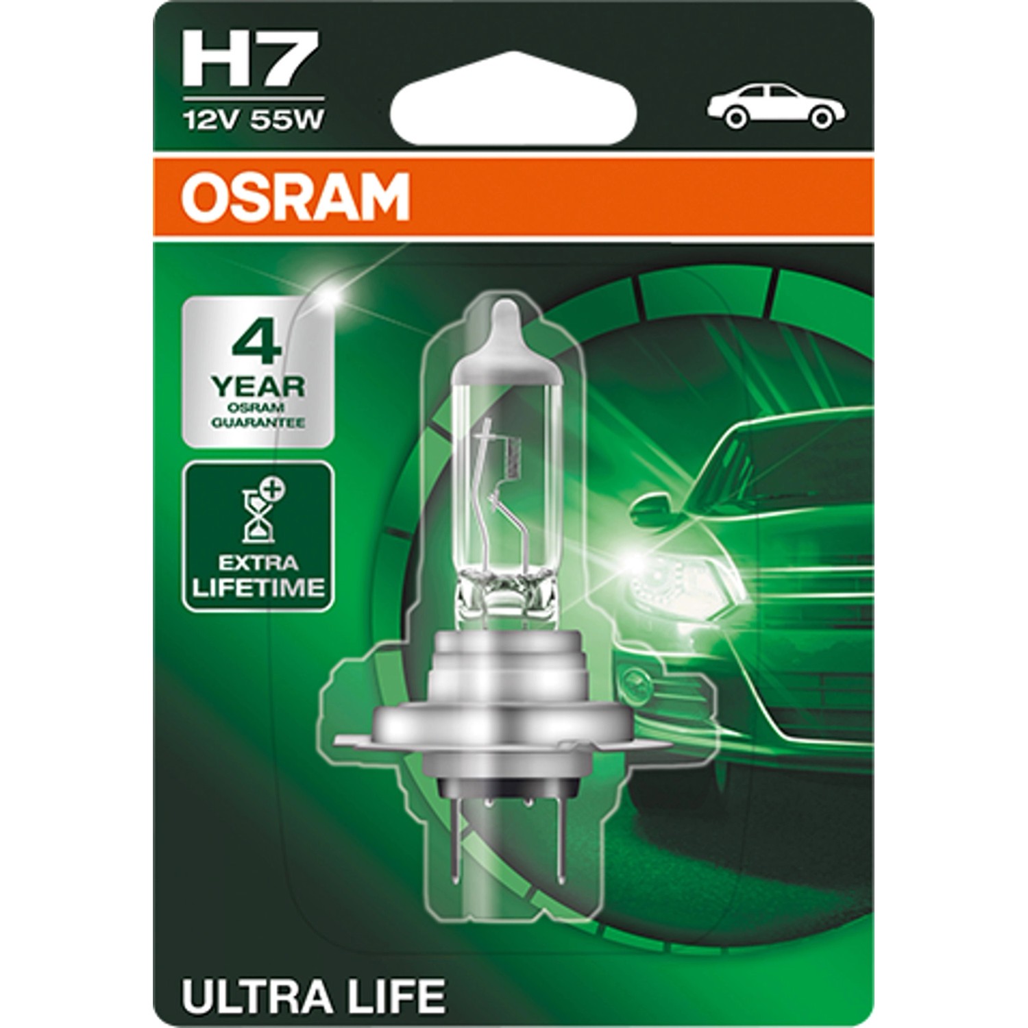 Osram Żarówka halogenowa ultralife H7 1 sztuka