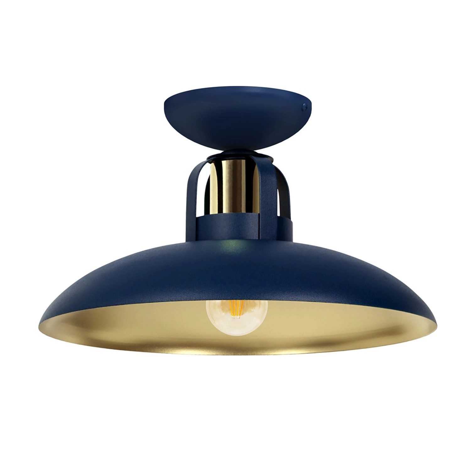 MiLAGRO Lampa sufitowa Felix 1x15W LED E27 granatowa