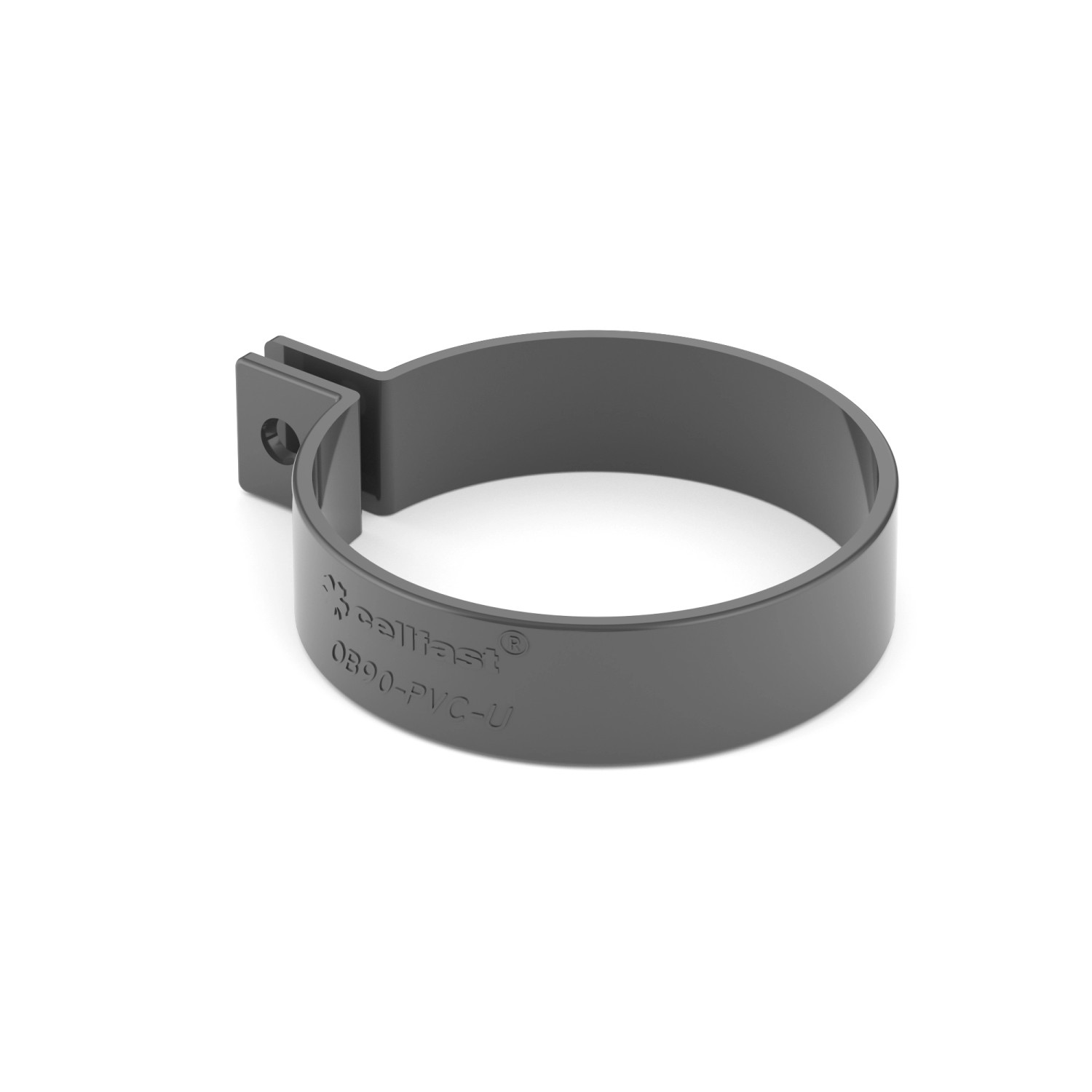 Bryza Obejma 63 mm PVC grafit