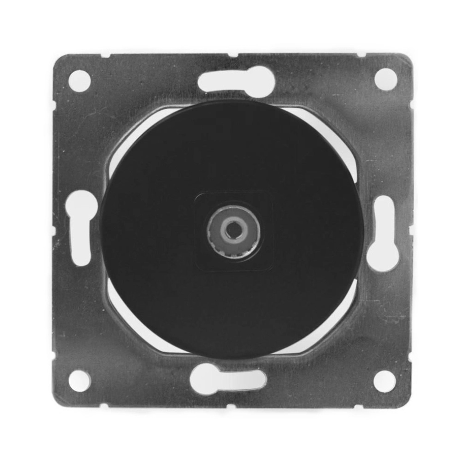 Electromalt Gniazdo Oval TV czarne