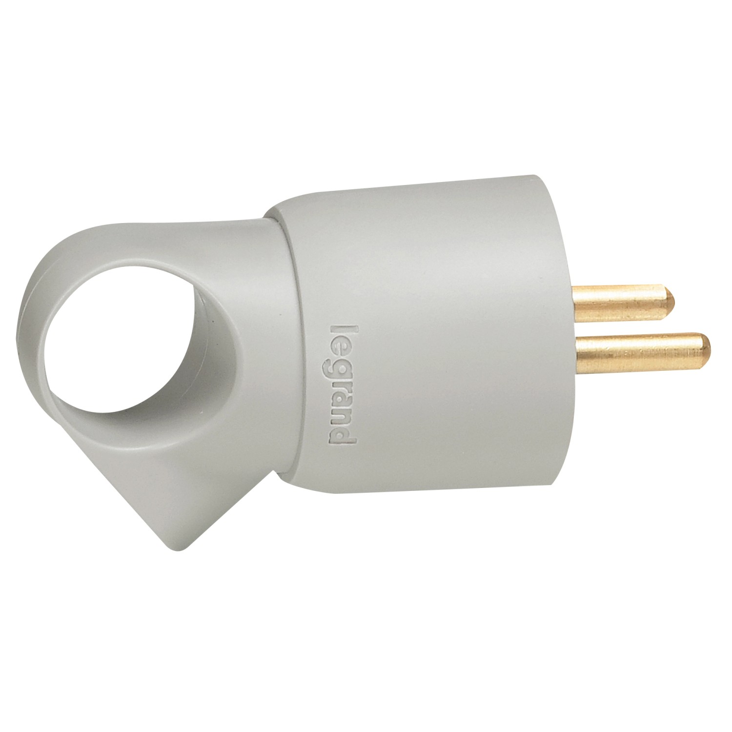 Legrand Wtyczka z uchwytem 2P+Z 16 A szara