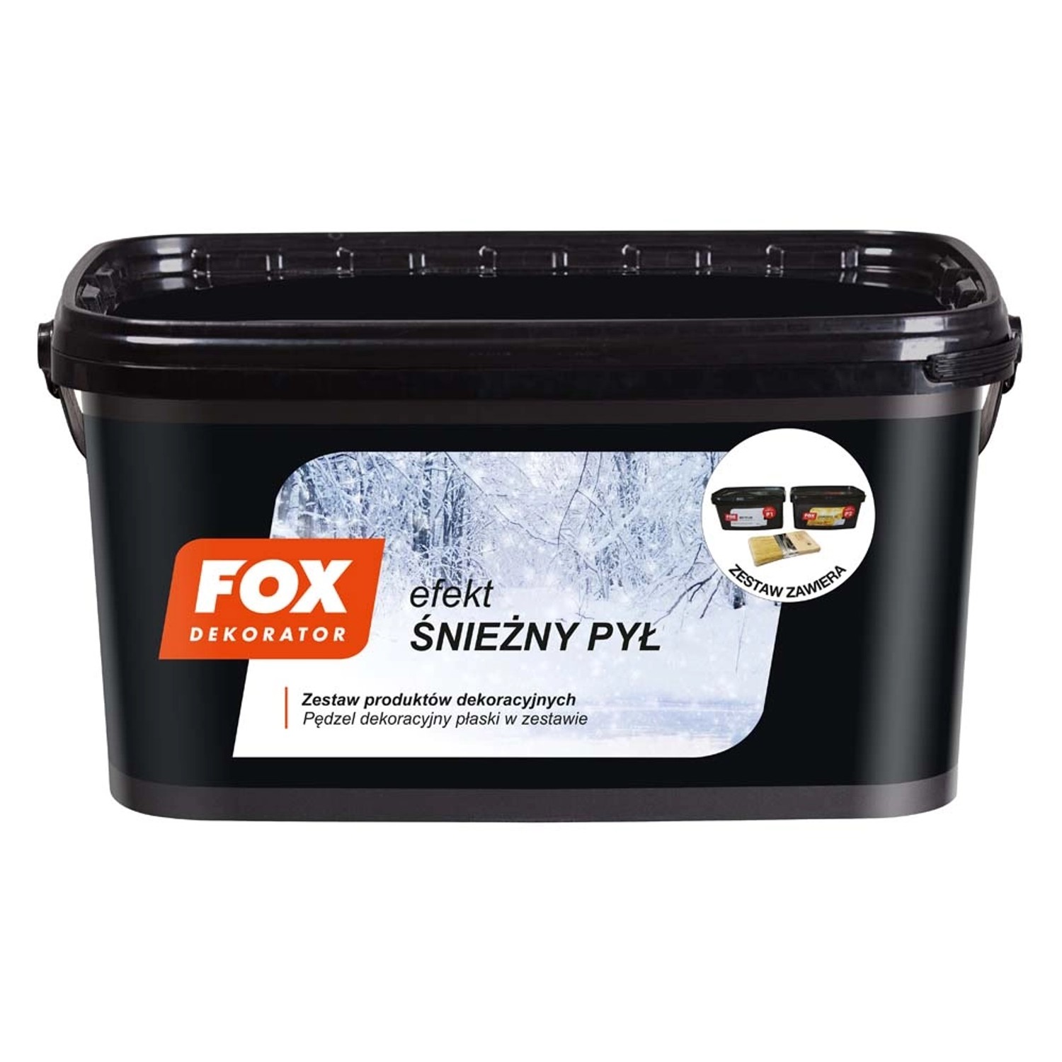 Zestaw dekoracyjny FOX śnieżny pył 5m2