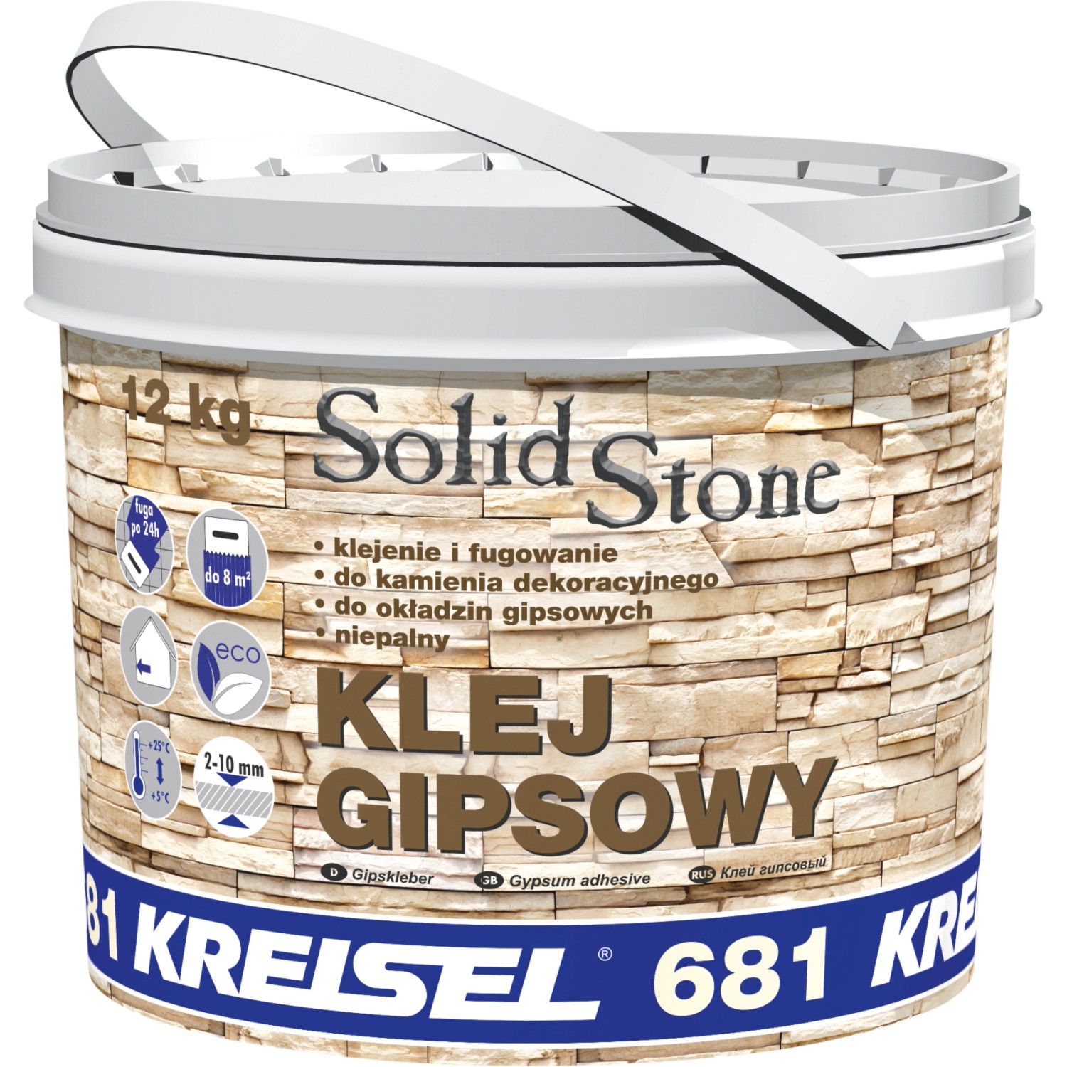 Kreisel Klej gipsowy do cegły i kamienia 681 12 kg