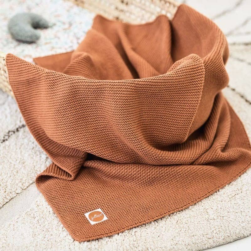 Jollein kocyk tkany 100x75 cm BASIC KNIT Caramel BBTB