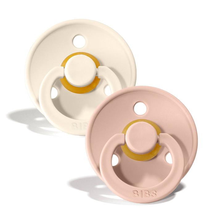 Bibs, 2-Pack Blush & Ivory M Smoczek Uspokajający Hevea Wyprzedaż