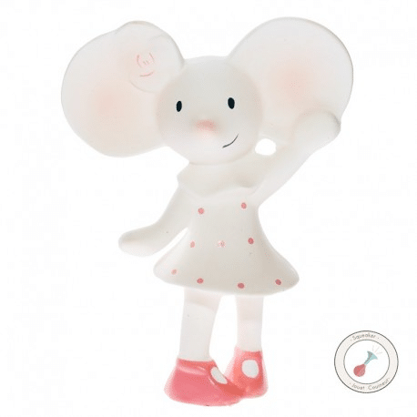 Gryzak piszczący z organicznego kauczuku Hevea Meiya Mouse BBTB