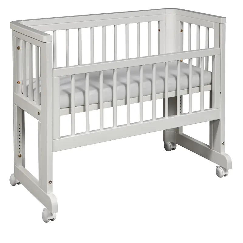 SUN BEDSIDE CRIB ŁÓŻECZKO DOSTAWNE WHITE LB