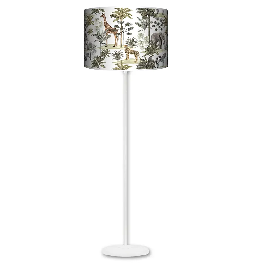 Lampa stojąca MAXI Safari - kolor podstawy biały FL