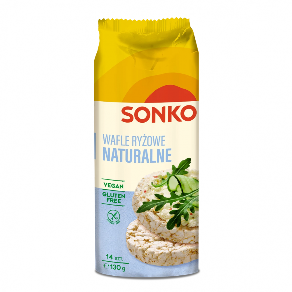 Wafle ryżowe Sonko, naturalne, 130g