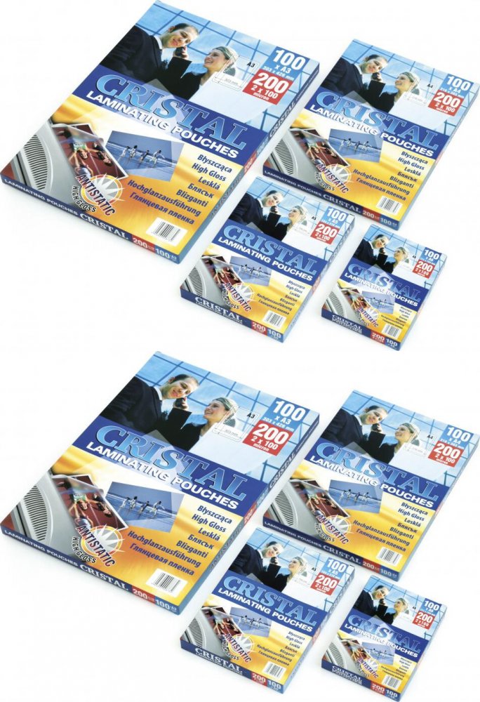 2x Folia do laminowania Argo, 216x303mm, A4, 2x100 μm, samoprzylepna, 100 sztuk