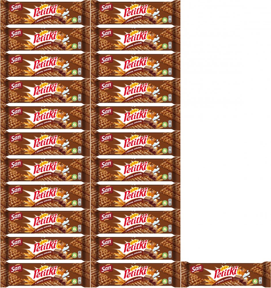 24x Herbatniki LU Petitki, w mlecznej czekoladzie, 138g