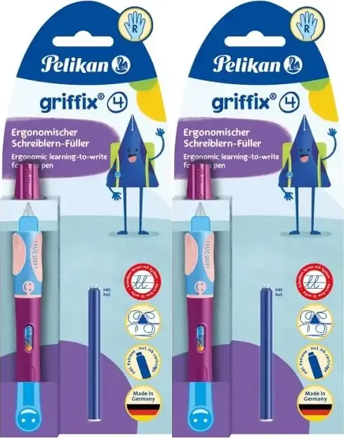 2x Pióro do nauki pisania Pelikan Griffix Sweet Berry, różowy