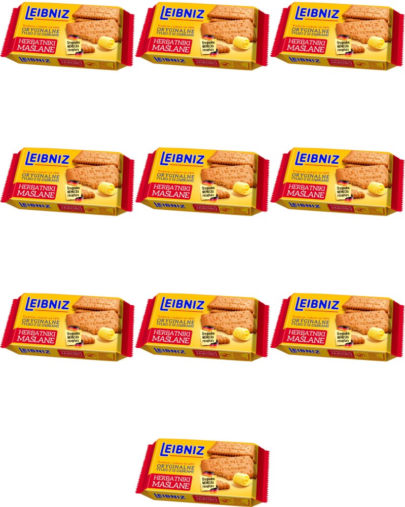 10x Herbatniki Leibniz Butter Biscuits, maślany, 50g