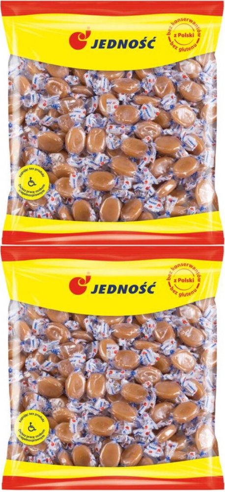 2x Cukierki Jedność Karmelki, mleczny, 1kg