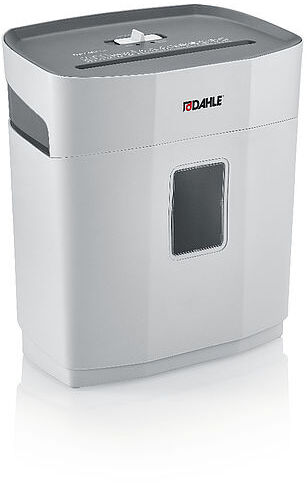 Niszczarka do papieru Dahle PowerSafe 120, ścinek 5x18mm, 8 kartek, P-4/F-1/T-4/E-3, biało-szary