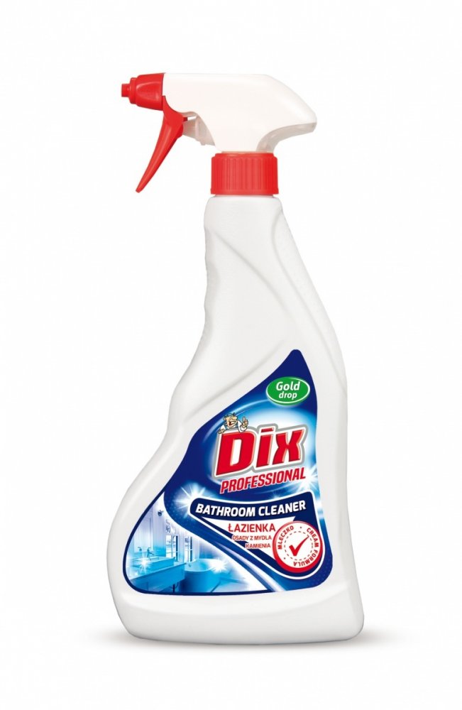 Mleczko w sprayu do łazienki Gold Drop Dix Professional, z rozpylaczem, 500ml