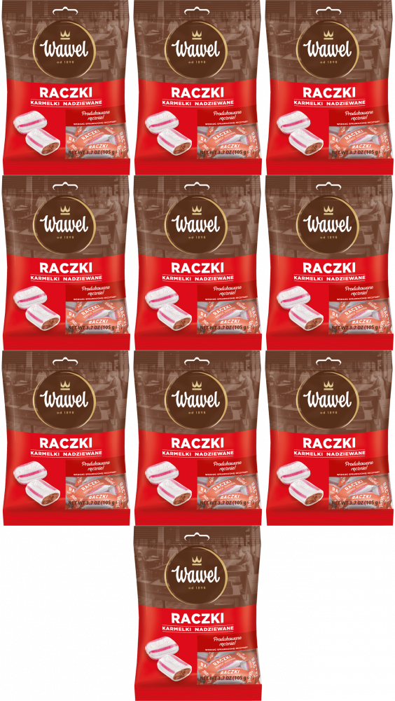 10x Karmelki Wawel Raczki, 105g