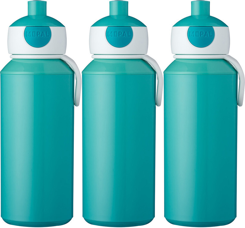 3x Bidon Mepal Pop-up Campus, turkus, 400ml