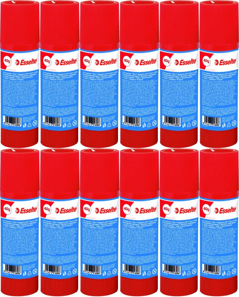 12x Klej biurowy w sztyfcie Esselte 40g