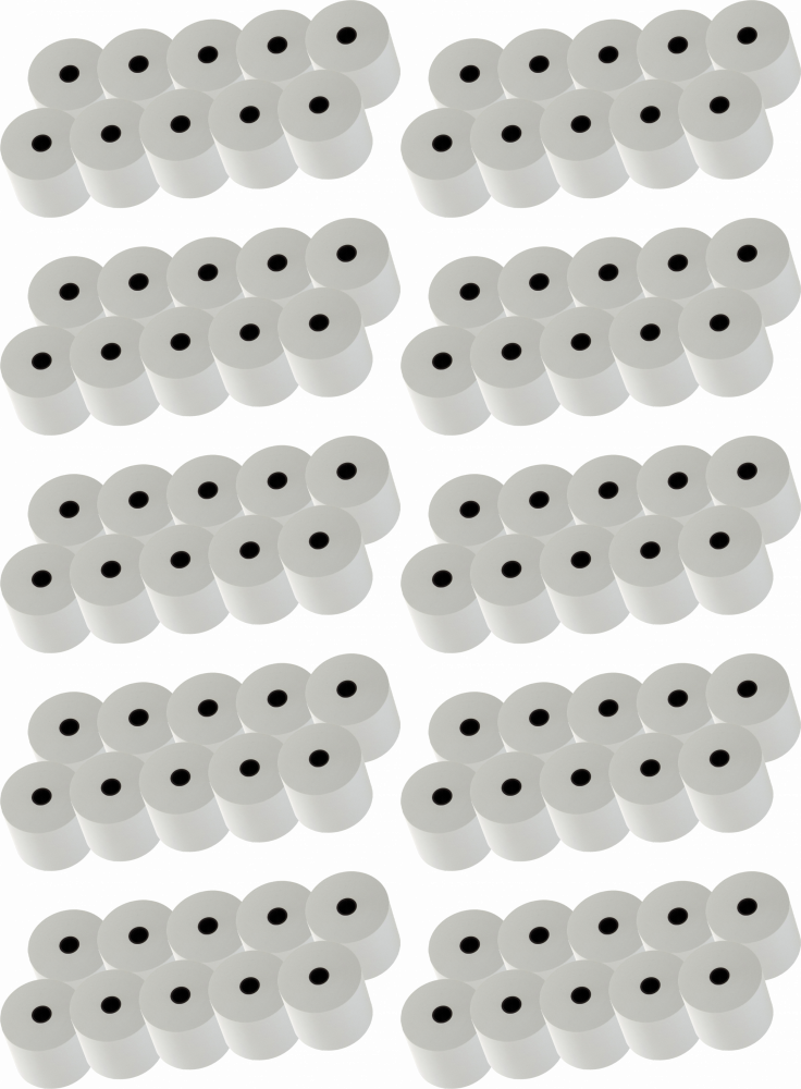 10x Rolka termiczna Papirus II, 57mm x 60m, 48-55g/m2, BPA Free, 10 sztuk