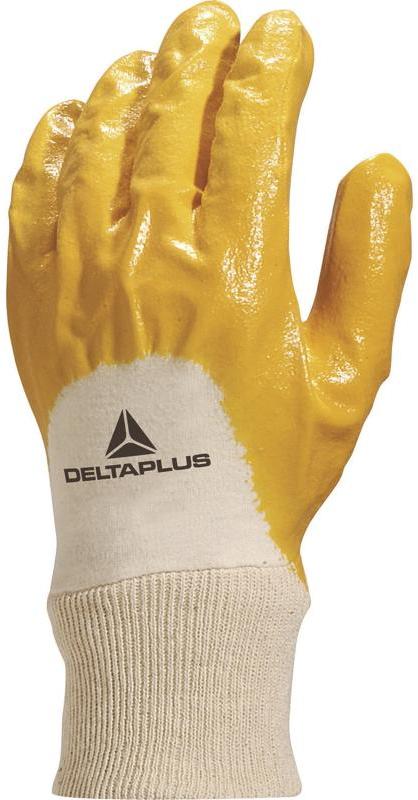 Rękawice robocze Delta Plus NI015, powlekane, rozmiar 7, żółty