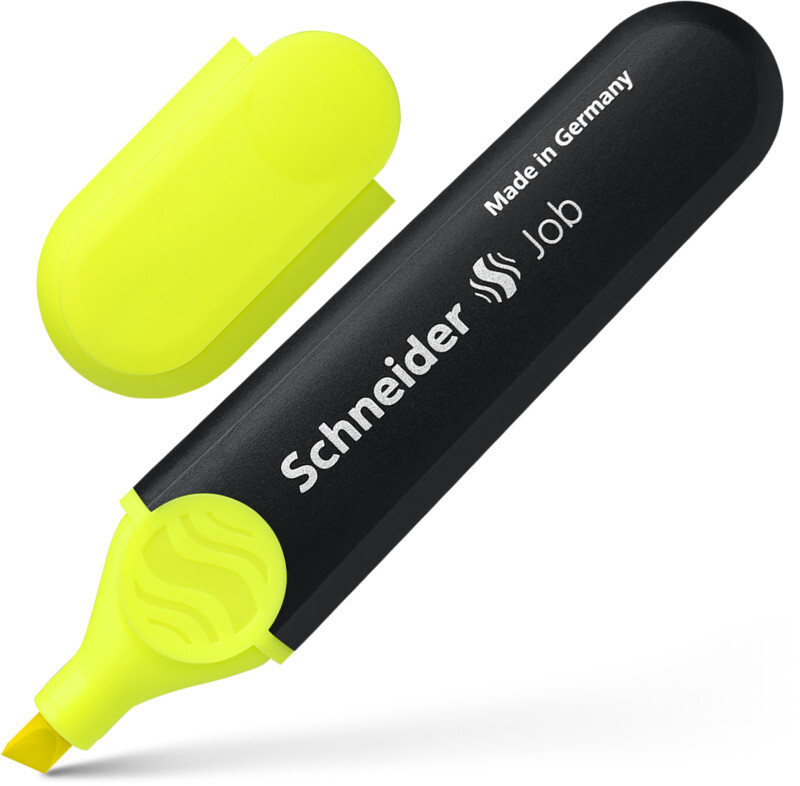 Zakreślacz Schneider Job, ścięta, żółty