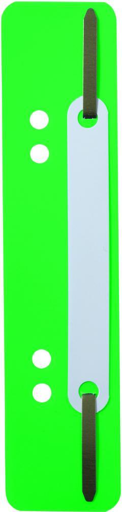 10x Wąsy skoroszytowe spinające dokumenty Durable, 25 sztuk, zielony