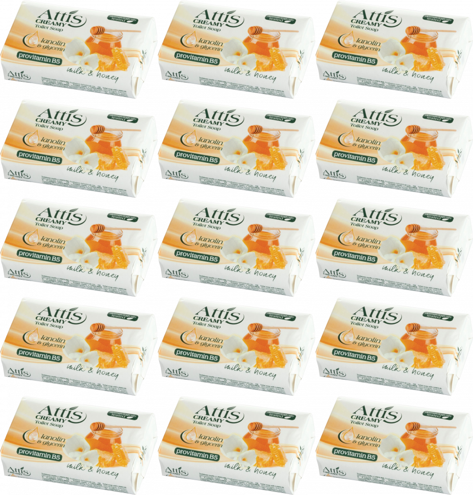 15x Mydło w kostce Gold Drop Attis, Creamy, 100g