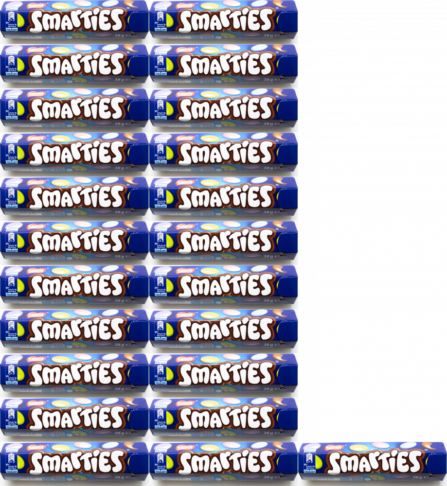 24x Drażetki czekoladowe Nestle Smarties, 38g