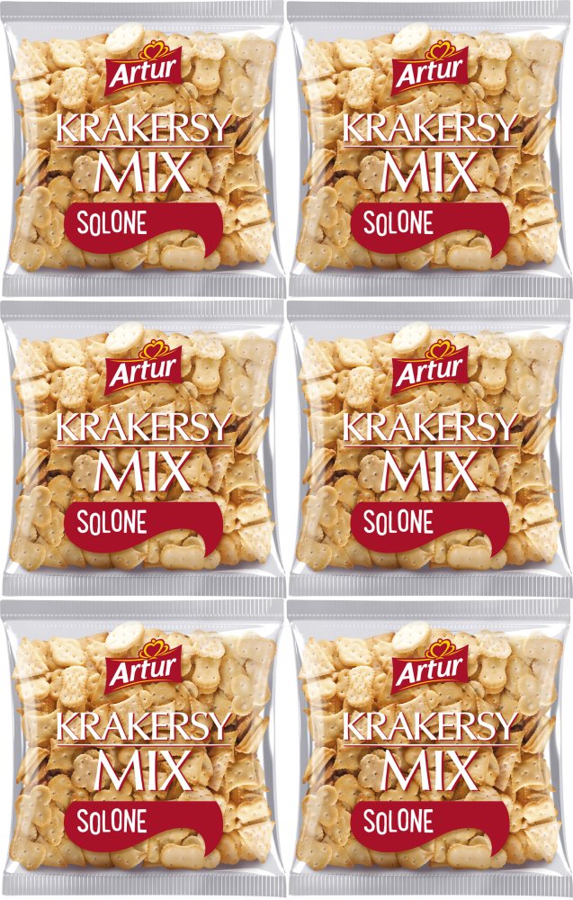 6x Krakersy koktajlowe Artur, 90g