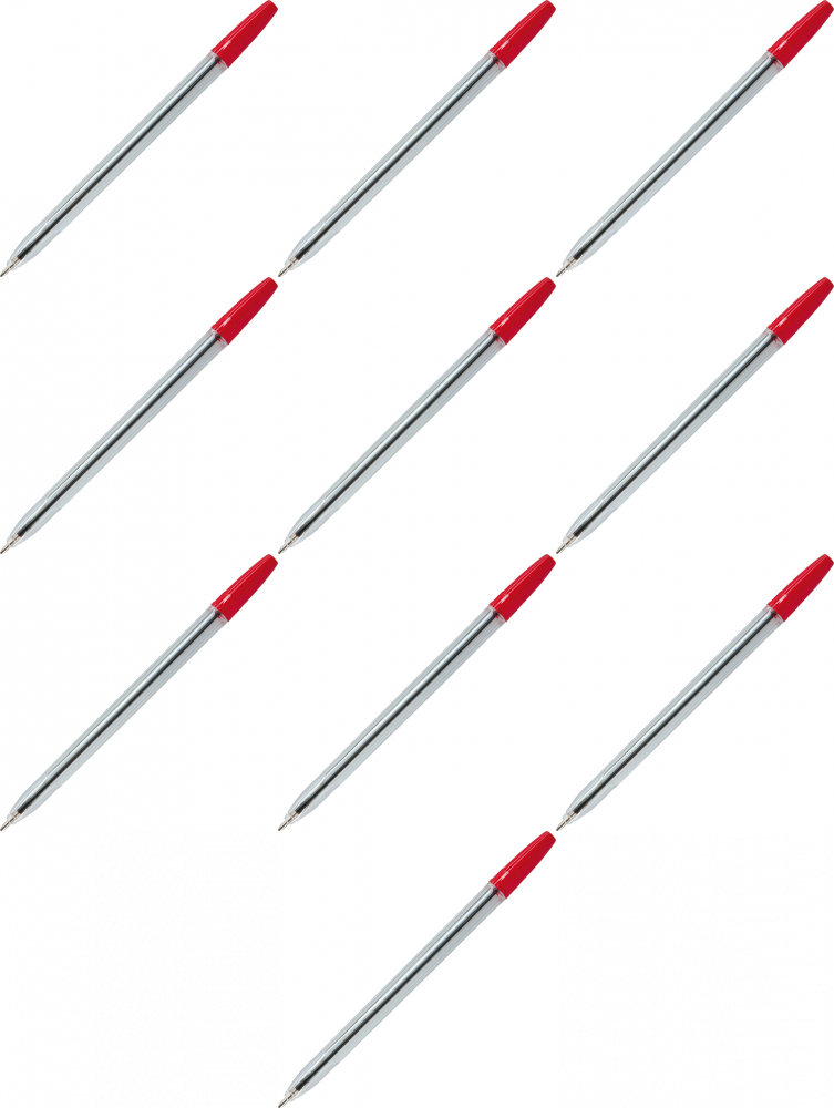 10x Długopis Office Products, 1mm, czerwony