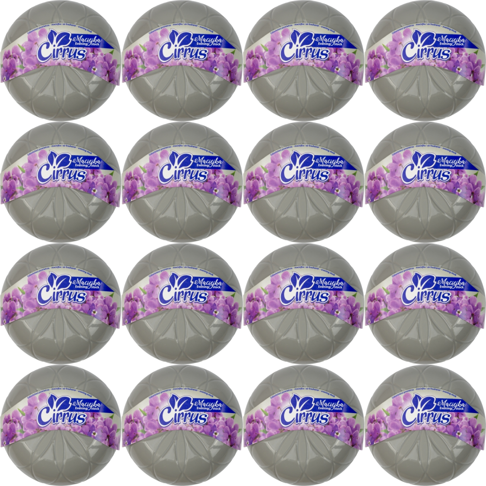 16x Odświeżacz powietrza Cirrus kwiat, maciejka, żel, 150g