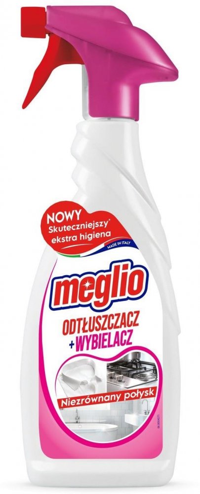 Płyn odtłuszczający Meglio odtłuszczacz+wybielacz, spray, 650ml