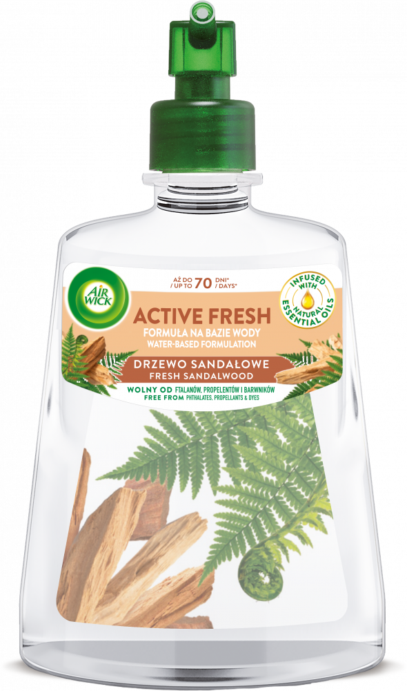 Wkład do odświeżacza automatycznego Air Wick Active Fresh, drzewo sandałowe, 228ml