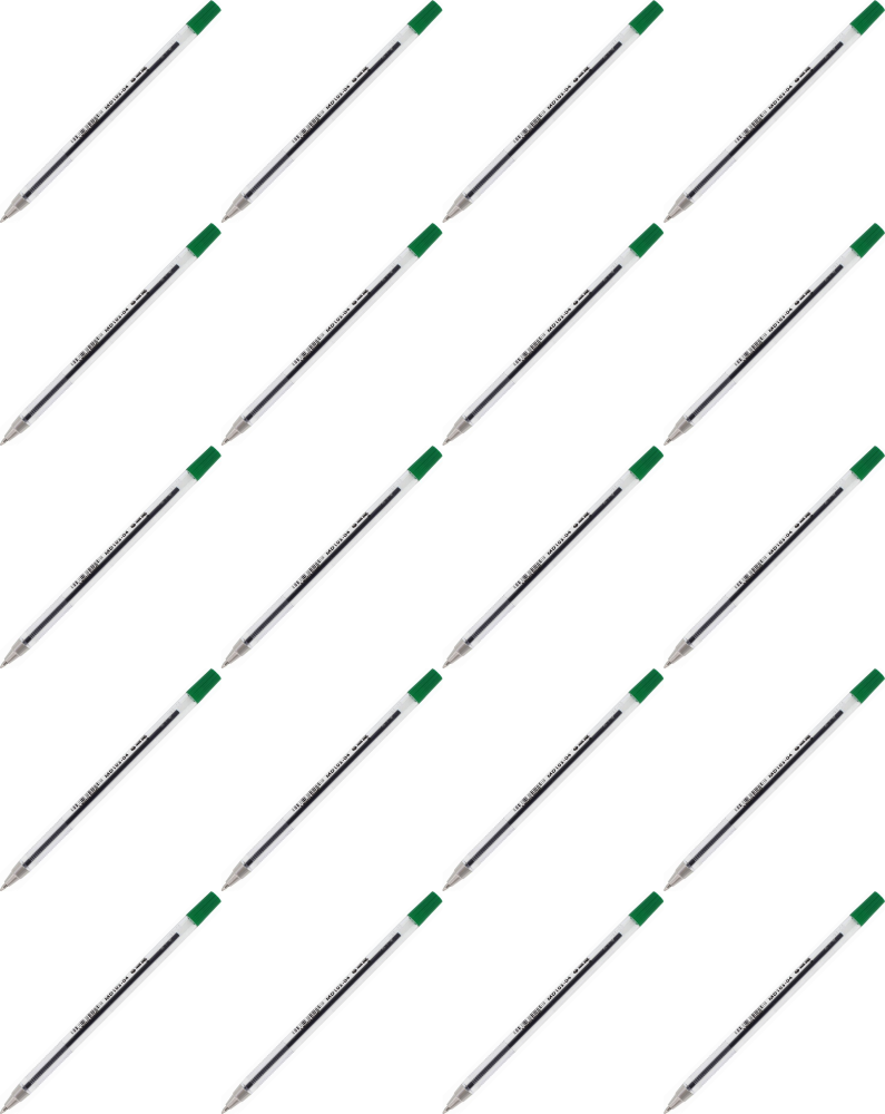 20x Długopis biurowy MemoBe, 0.7mm, zielony