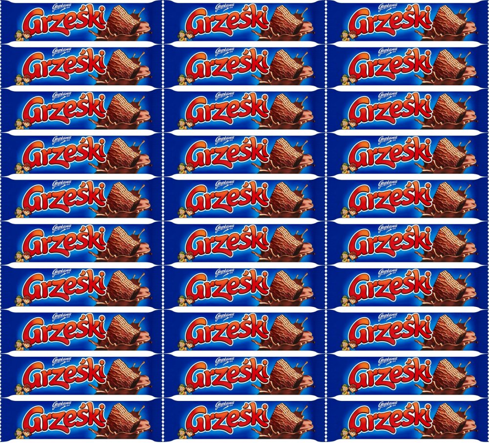 72x Wafel Goplana Grześki, w czekoladzie, 36g