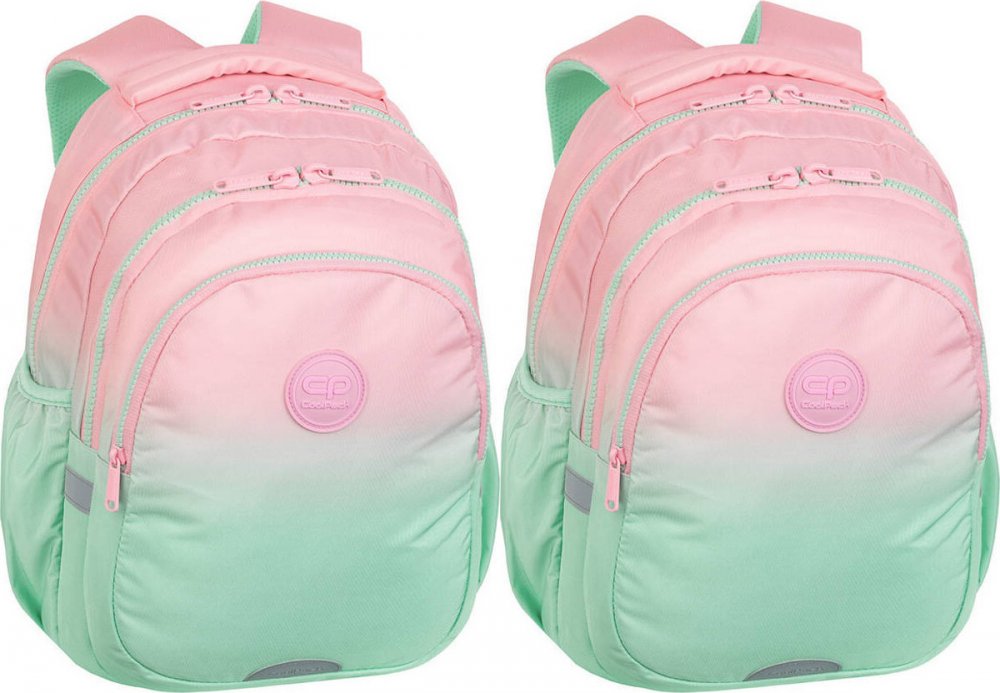 2x Plecak szkolny CoolPack Jerry, trzykomorowy, 21l, Gradient Strawberry