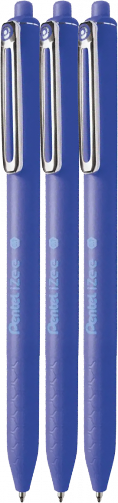 3x Długopis automatyczny Pentel iZee, 0.7mm, niebieski